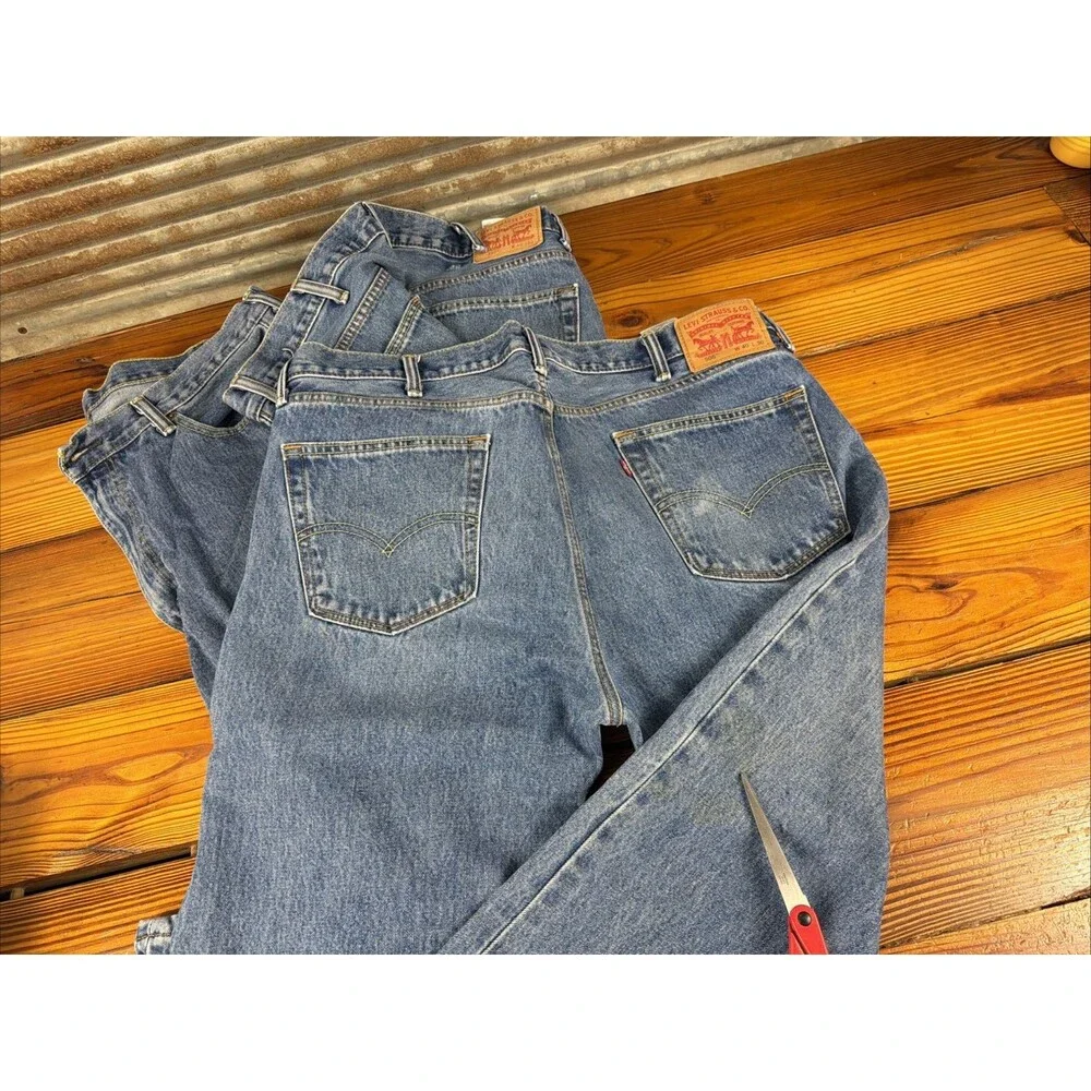 Lot of 3 Levi's 505 Jeans Blue Men's Size 40x30